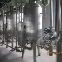 转让2套蒸发量为1000千克每小时的二手单效浓缩蒸发器