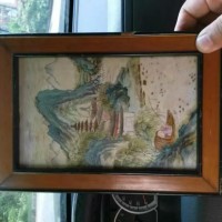 老瓷板画回收  红木插排画  条屏瓷板画收购