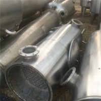 二手双效2吨降膜蒸发器 三效强制循环蒸发器 不锈钢蒸发器回收