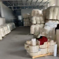 每个月几十吨PVC热收缩膜废料处理