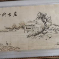 老刺绣画转让处理