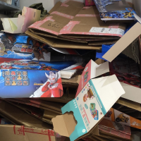 大量废纸板处理