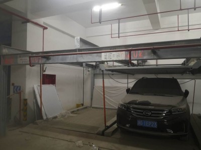 十几组立体车库处理
