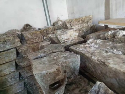 泡沫热熔块处理
