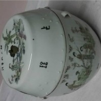 清代老瓷器收购  花瓶  花盆  糖缸  印泥缸回收