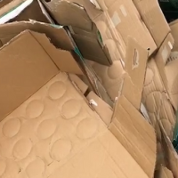 大量废纸箱处理