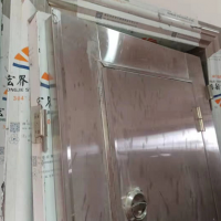 5套四开304不锈钢大门处理