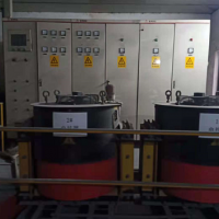 一套5t中频熔铝炉设备