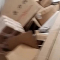 大量废纸箱处理