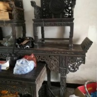 老黄花梨家具回收  老红木  台子  椅子回收