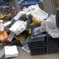 一百多个水果塑料筐处理