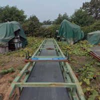 处理一架0.6×12米二手皮带输送机带一架除铁器