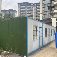 4个集装箱房屋处理