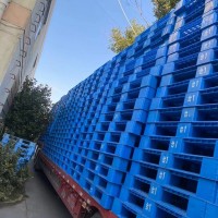 昆山本地出售大量二手1210田子新蓝塑料托盘