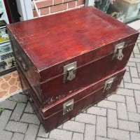 老箱子收购多少钱一个  老皮箱收购价格  老樟木箱子收购价格