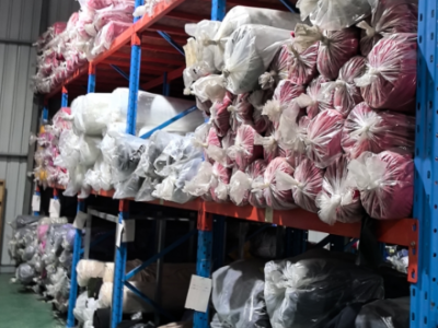 60吨左右库存针织布料处理