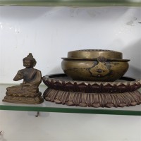 老铜器收购  清代铜香炉  铜脚炉  佛像回收热线