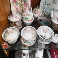 老瓷器回收公司  瓷器碗  盘子  糖缸  盖碗收购价格