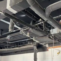 200平室内吊顶空调、铜管、管道拆除处理