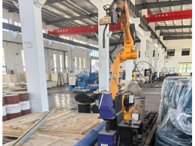 公司机械臂、地轨、控制柜、焊机等一整套智能工作站设备处理