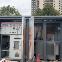 一套箱式变压器及一台发电机设备处理