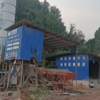 公司两套750全自动拌合站和四个彩钢棚拆除处理