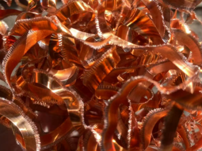 每个月十吨左右铜屑处理