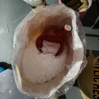 厂里十几吨固体丙烯酸树脂原料残次品处理