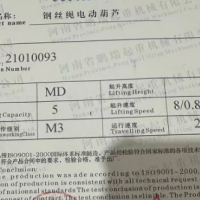 一台起重五吨行车吊设备处理